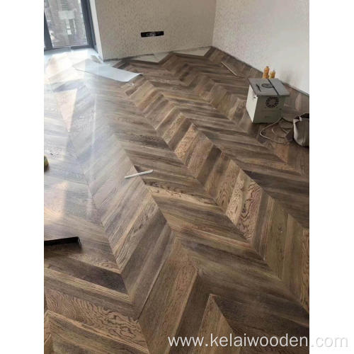 chevron Fishbone Oak Parquet Engineered Wooden Floorin